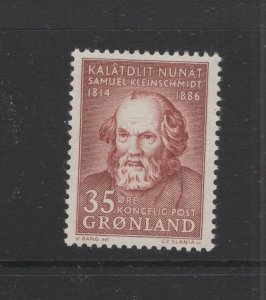 Greenland #68 (1964 Kleinschmidt issue) VFMNH CV $0.65