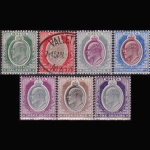 MALTA 1903 - Scott# 21-7 Queen Mixed Set of 7 LH