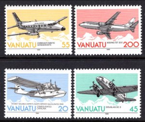 Vanuatu 501-504 Airplanes MNH VF