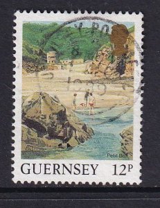 Guernsey  #372  used  1987  landscapes 12p