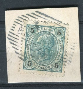 AUSTRIA; 1890s-1900s early F. Joseph issue fine used Full Postmark PIECE