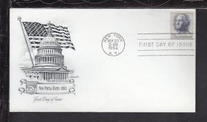 US Washington 1962 Artmaster Label FDC BIN