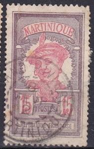 1917 Martinique Scott 70 Martinique Woman used