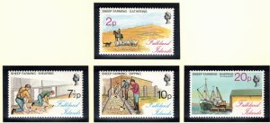 FALKLAND ISLANDS 1976 Sheep Farming; Scott 250-53, SG 321-24; MNH