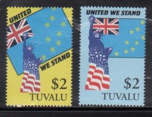 Tuvalu 874-75 Flags Mint NH
