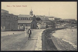 YEMEN-ADEN 1915 VINTAGE PHOTO CARD OF THE CATHOLIC CHURCH IN ADEN EXCELLENT COND