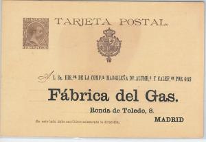 62391  -  SPAIN  - POSTAL STATIONERY CARD private overprint   - LAIZ # 27 ip