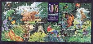 Australia-Sc#1389d- id7-unused NH sheet-Zoo Animals-Melbourne show-1994-