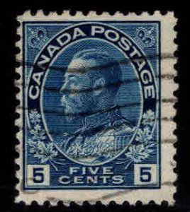 CANADA Scott 111 Used 5c KEV in Admiral uniform