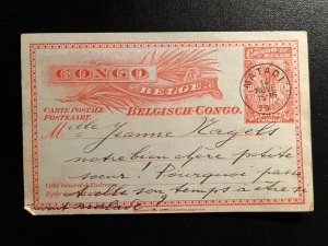 1911 Belgian Congo Postcard Cover Matadi