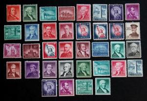 US Stamp Sc# 1030-1053 & 1054-1059A  + 1214 MNH Complete Liberty Set 1954-1968 