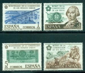 Spain #1947-1950  Mint  NH  Scott $1.90  American Bicente...