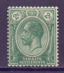 Straits Setts Scott 151 - SG195, 1912 Crown CA 2c MH*