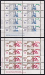 Canada 1976 Sc 687-8 Montreal Summer Olympics Stamp MS MNH