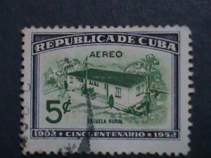 ​CUBA FOUR VERY OLD USED CUBA -STAMP-VF WE SHIP TO WORLD WIDE AND COMBINE