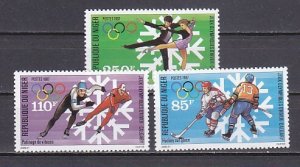 Niger, Scott cat. 759-761. Calgary Winter Olympics issue