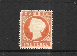 GAMBIA  1886-93  2d  QV  MLH  SG 24
