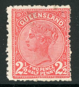 Queensland  1895 2½p  Pale Red SG 213 Mint D412 ⭐⭐⭐⭐⭐⭐