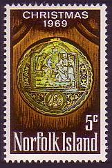 Norfolk Christmas 1v issue 1969 SG#102