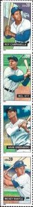 US #4080-4083 (4083a)  MNH Strip 'Baseball Sluggers'