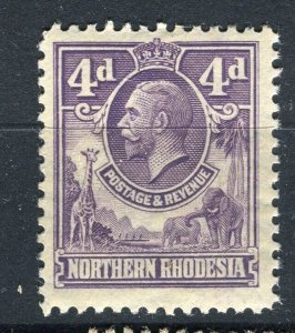 NORTHERN RHODESIA; 1930s early GV pictorial Mint hinged Shade of 4d. value