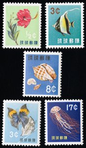 Ryukyu Stamps # 58-62 MNH XF