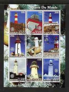 BENIN - 2003 - Lighthouses  - Perf 9v Sheet - MNH - Private Issue