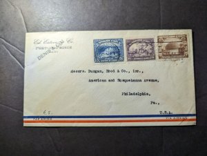 1937 Republic of Haiti Airmail Cover Port Au Prince to Philadelphia PA USA