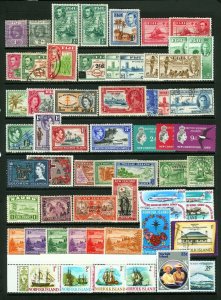 British Pacific Islands 1922-1973 Assorted Fiji, Solomon, Samoa, Norfolk Islands