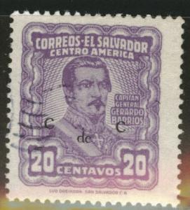 El Salvador Scott 650 Used 1953 stamp