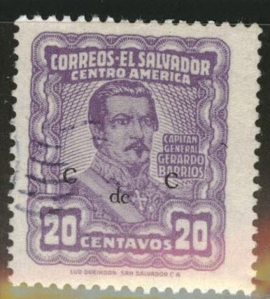 El Salvador Scott 650 Used 1953 stamp