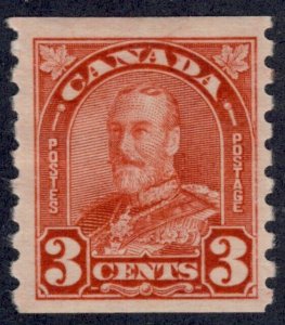 CANADA 1931 SC 143 - MHR 3c COIL, very fresh cv $18.00  *Bay Stamps*