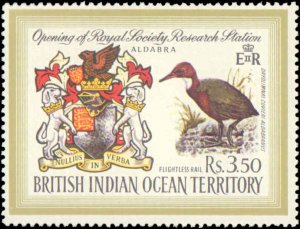 British Indian Ocean Territory #43, Complete Set, 1971, Birds, Never Hinged