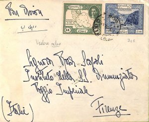 ac6509 - Middle East - Postal History -  AIRMAIL Cover to ITALY 1950's