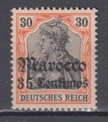 1911 German Offices in Maroc  Michel 39 MNH