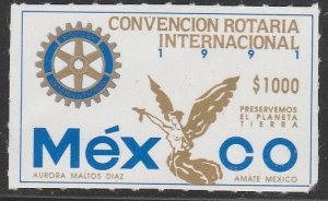 MEXICO 1693, ROTARY INTERNATIONAL CONVENTION. MINT, NH. VF.