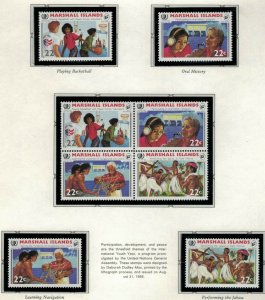 ZAYIX - 1985 Marshall Islands #78-81a - MNH - International Youth Year - Peace 