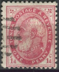 Tonga 1886 SG1b 1d King George I #12 FU