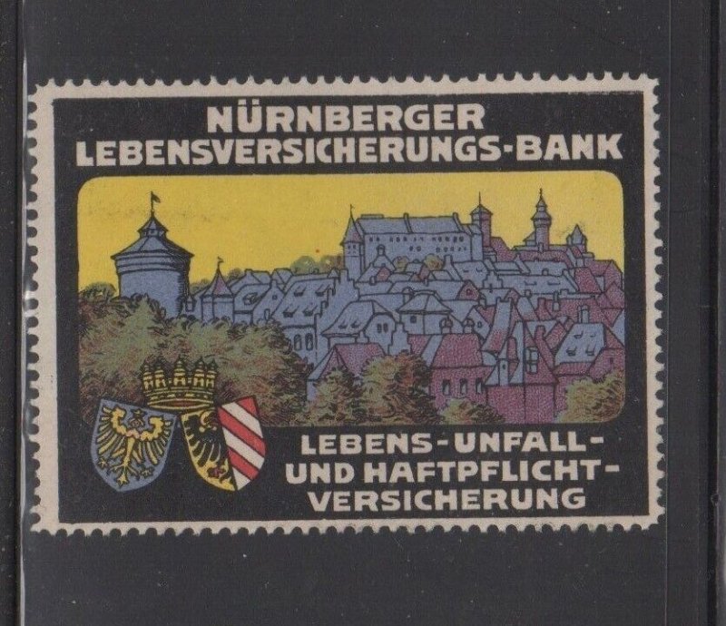 German Advertising Stamp - Nürnberg Life, Accident & Liability Insurance Group