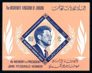 [91625] Jordan 1965 President John F. Kennedy Imperf. Sheet MNH