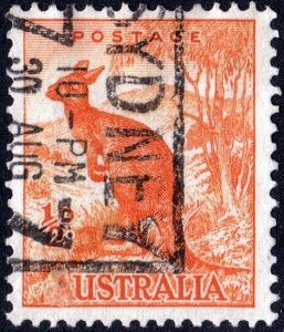 Australia SC#166 ½d Red Kangaroo Single (1942) Used