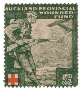 (I.B) New Zealand Cinderella : Auckland Provincial Wounded Soldiers Fund ½d