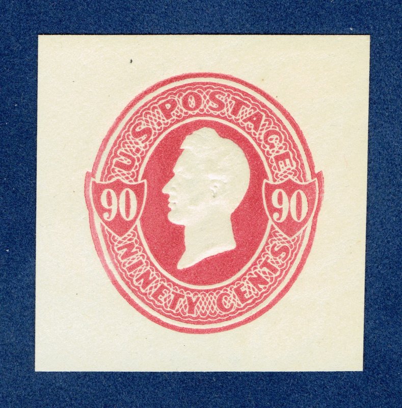 [sto654] 1875 Scott#U211 90c Envelope Cut Square Mint cv:$80