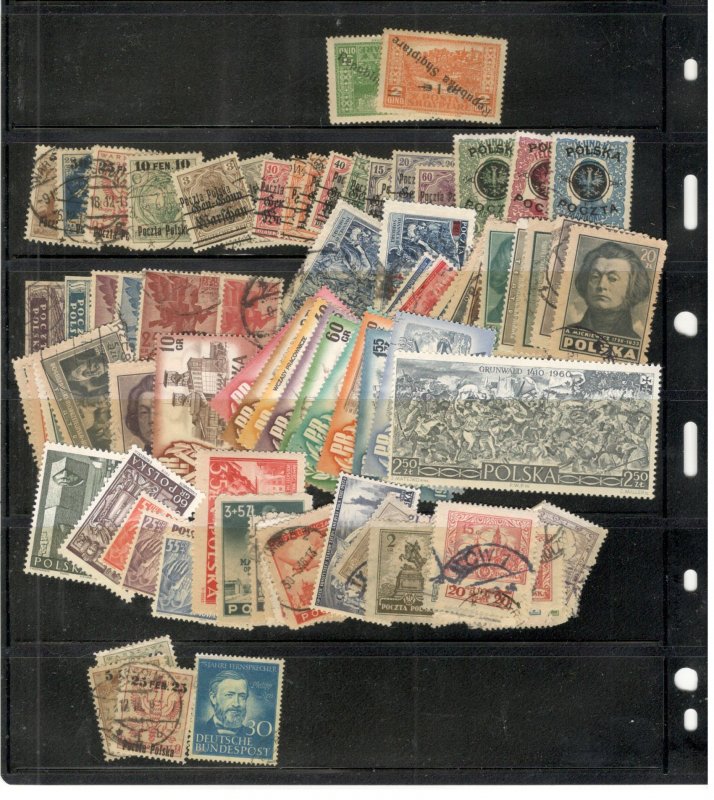 POLAND COLLECTION ON STOCK SHEET MINT/USED