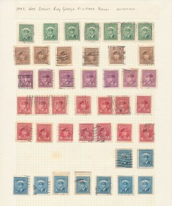 Canada 1870/1946 Used Collection on Pages (Apx 200 Items) UK289