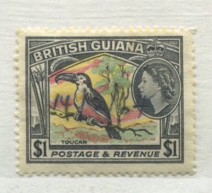 British Guiana QEII 1954 $1 mint o.g. hinged