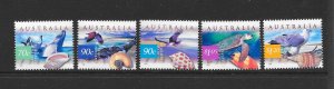 AUSTRALIA #1738-42 MARINE LIFE MNH