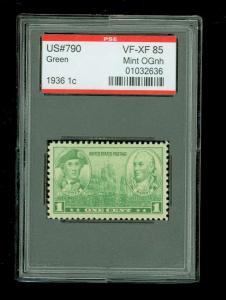 US # 790 Army Navy Issue, PSE Graded VF-XF 85, Mint OGnh