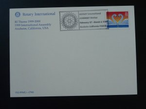 Rotary International Anaheim district conference postcard United States 1999