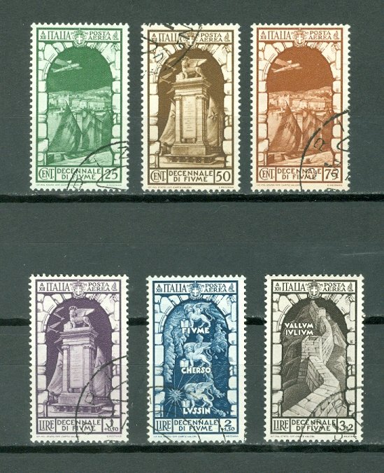 ITALY FIUME ANNEX. #C56-61....SET...USED...$76.40